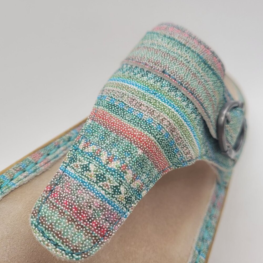 Alegria Codi Seascape Thongs Women's 8 - 8.5 Comfort Footbed Sandals Coral - Picture 13 of 13